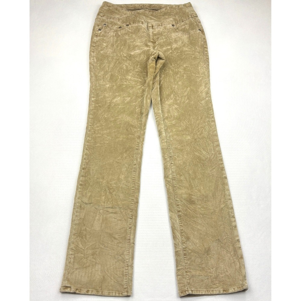 JAG Jeans Pants Womens 8 Tan Beige Pull On High Rise Straight Corduroy J2115368